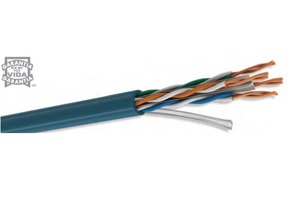 ACCCDM1030_0_full Bobina UTP CAT6 para interior - 4 pares, 23 AWG, bobina de 305 mts, 100 cobre, condumex 66446815, color azul