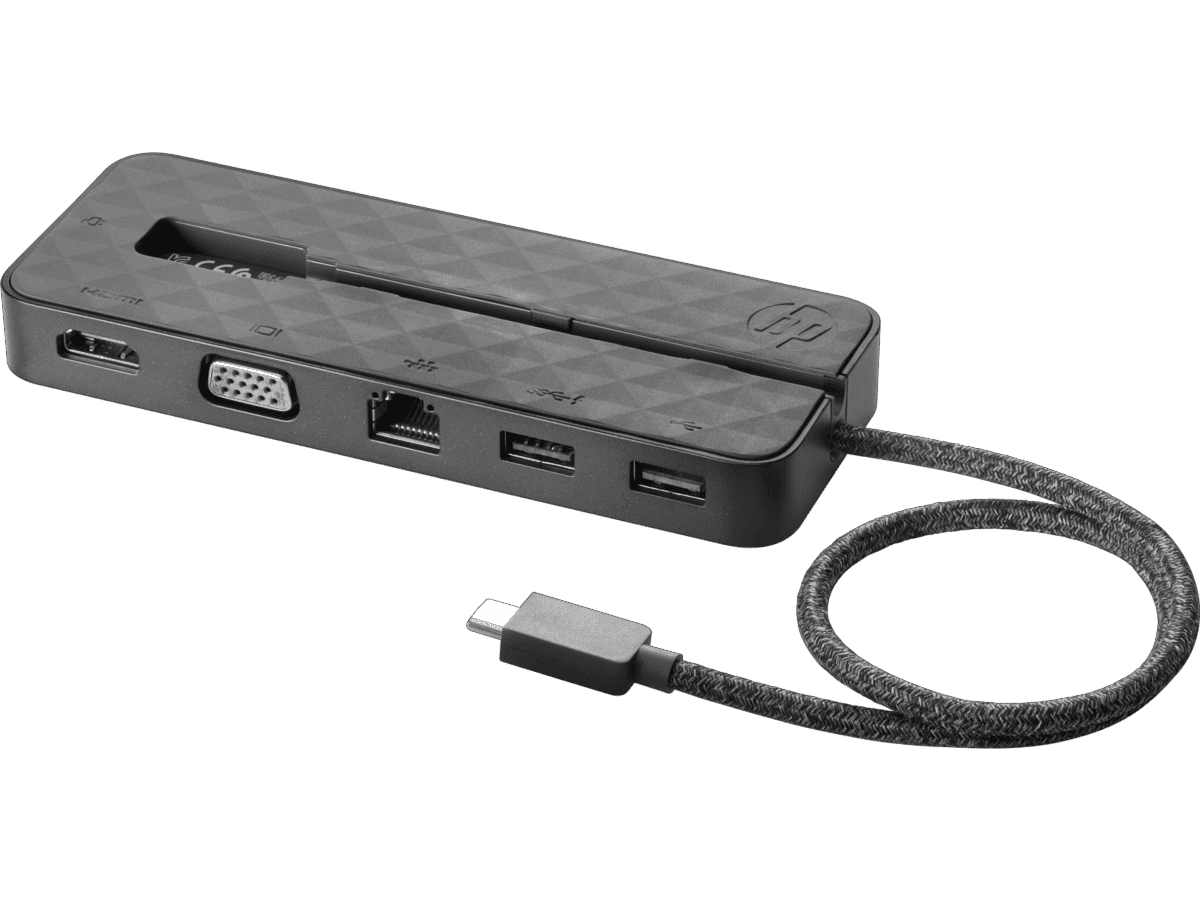 1PM64AA-1_T1679633822 Estación de Acoplamiento Mini HP USB-C | Concentrador Portátil para Máxima Productividad