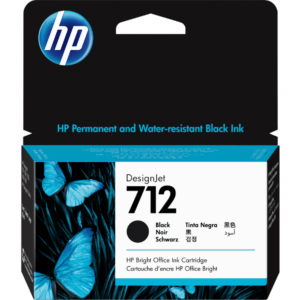 Cartucho de Tinta HP 712 Negra Original (3ED70A) | Precisión para DesignJet