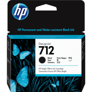 Cartucho de Tinta HP 712 Negra 80ml Original (3ED71A) | Alto Rendimiento para DesignJet