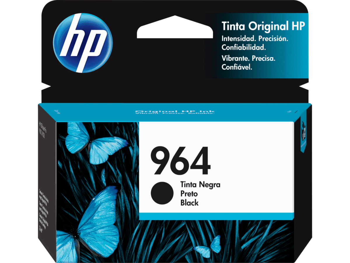 3JA53AL-1_T1679640545 Cartucho de Tinta HP 964 Negro Original (3JA53AL) | Texto Negro Nítido