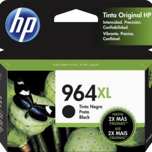 Cartucho de Tinta HP 964XL Negro Alto Rendimiento Original (3JA57AL) | Máxima Productividad y Ahorro