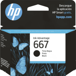 Cartucho de Tinta HP 667 Negro Original (3YM79AL) | Calidad y Ahorro