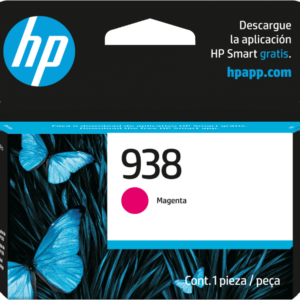 Cartucho de Tinta HP 938 Magenta Original | Calidad Profesional y Flujos Ininterrumpidos