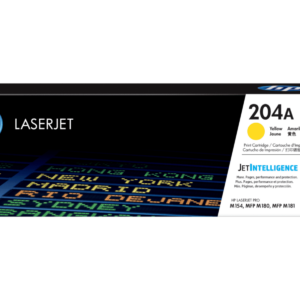 Cartucho de Tóner HP 204A Amarillo (CF512A) | Colores Vibrantes, Máximo Rendimiento y Protección