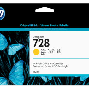 Tinta HP 728 Amarillo DesignJet (130ml): Calidad CAD y Máximo Rendimiento