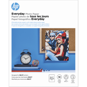 Papel Fotográfico HP Everyday (Q8723A) | Impresiones Brillantes, Económicas y Reciclables