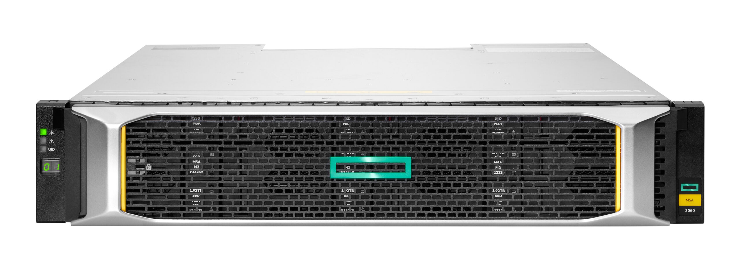 STOHPE890_full HPE MSA 2060 LFF 2x16Gb FC 4-port Controller 12x20TB HDD 4x16Gb SFP FC XCVR 240TB Storage Array -