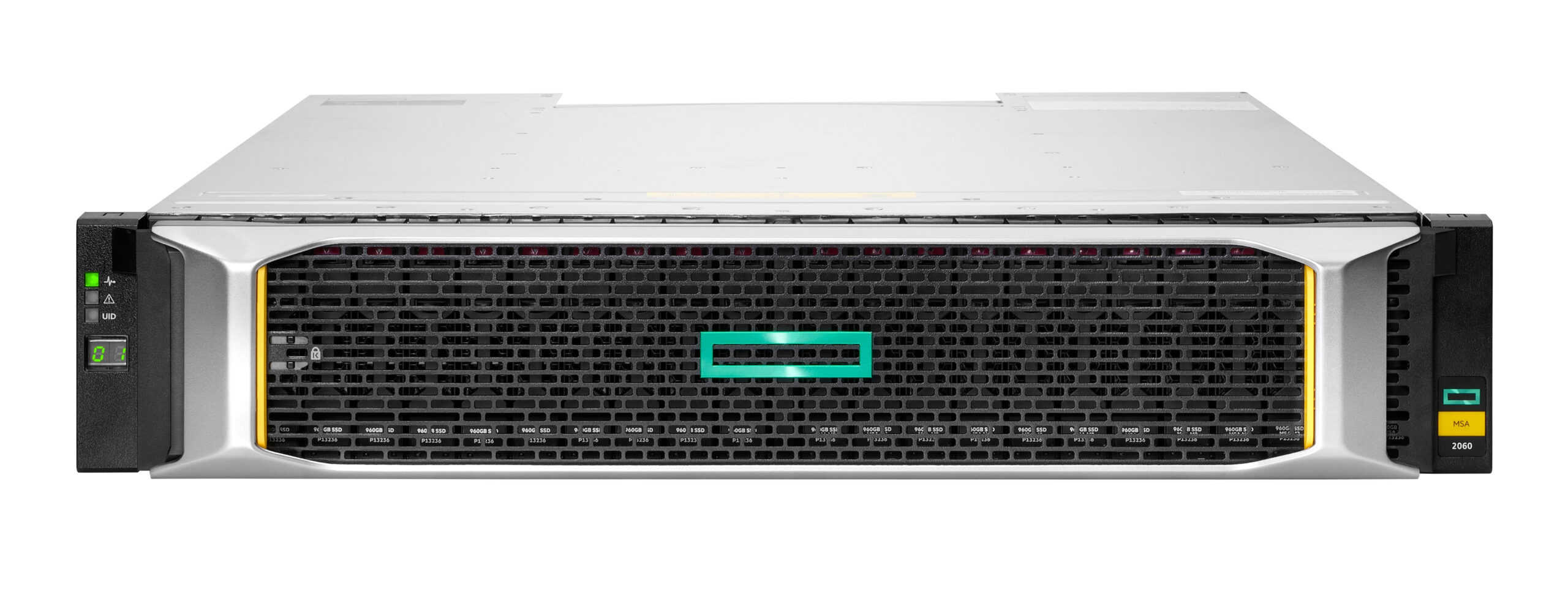STOHPE960_full HPE MSA 2062 SFF 2x16Gb FC 4-port Controller 12x2.4TB HDD 4x16Gb SFP FC XCVR 32TB Storage Array -
