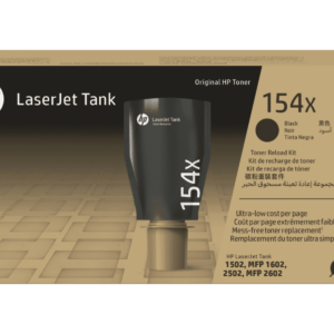 Kit de Recarga de Tóner HP LaserJet Tank 154X Negro Original (W1540X) | Costo Ultra Bajo