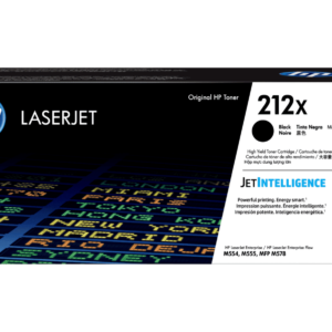 Cartucho de Tóner HP 212X Negro Alto Rendimiento Original (W2120X) | Máxima Productividad