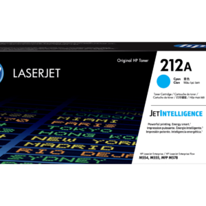 Cartucho de Tóner HP 212A Cian Original (W2121A) | 4,500 Páginas de Color Profesional