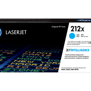 Cartucho de Tóner HP 212X Cian Original (W2121X) | Máximo Rendimiento y Color Profesional
