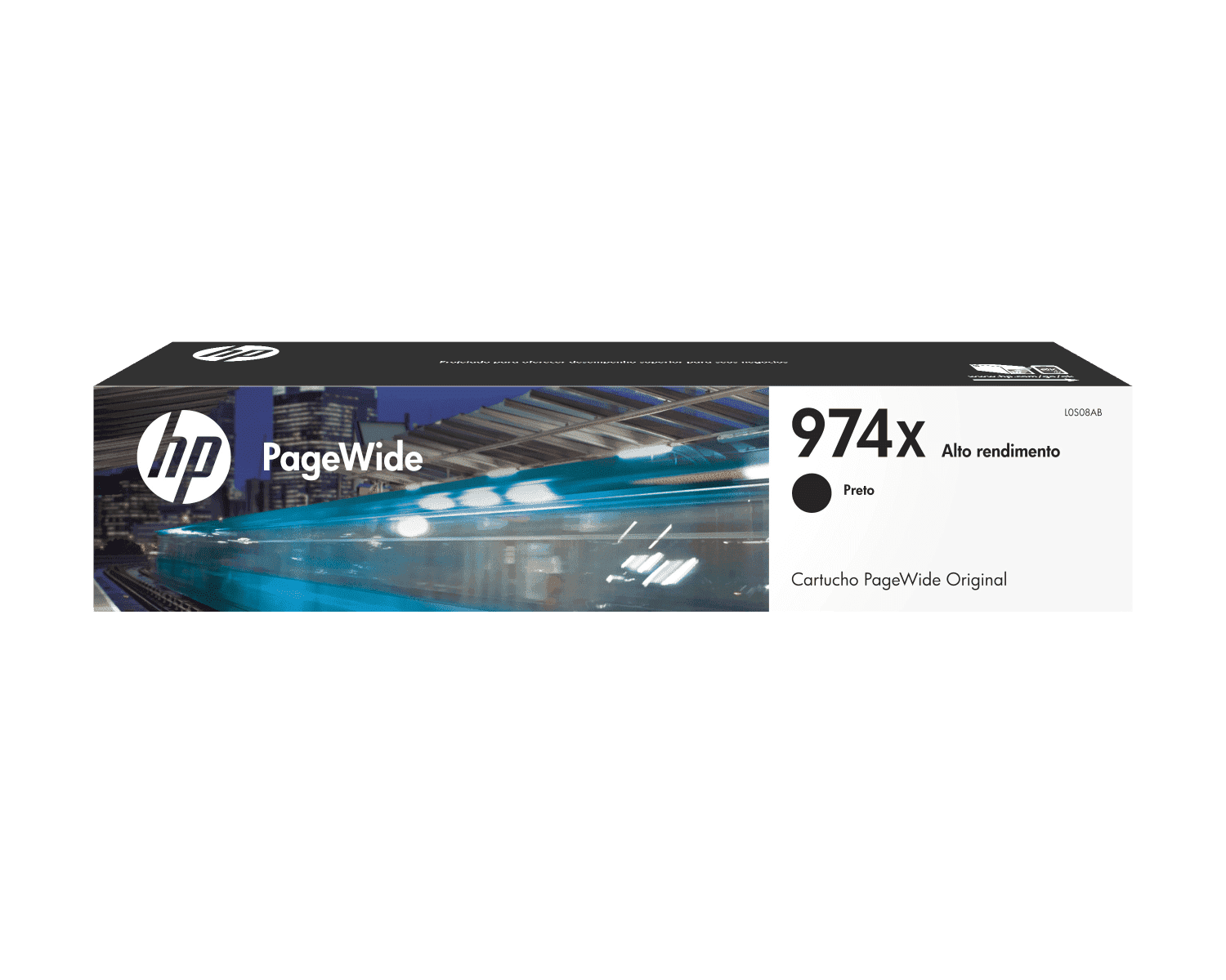 l0s08al Cartucho de Tinta HP 974X Negra PageWide Original (L0S08AL) | Alto Rendimiento y Ahorro