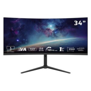 Monitor Gaming Curvo 34 Pulgadas 165hz: COSMOS ARCUS MCA34X Balam Rush FreeSync/G-Sync Adaptativo -