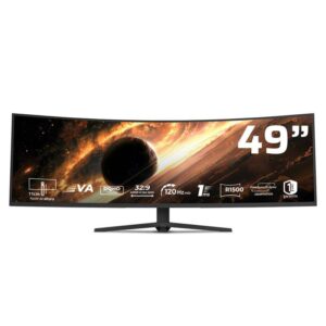 Monitor Gaming Curvo 49 Pulgadas 120hz: COSMOS TITAN MCT49X Balam Rush FreeSync/G-Sync Adaptativo -