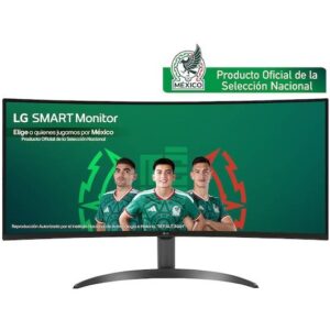 Monitor marca LG 34 modelo - 34SR60QC-B, Monitor LG Smart 34 21:9 Curvo WQHD (3440x1440) con webOS