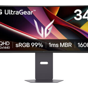Monitor marca LG UltraGear Curvo WQHD de 34 pulgadas - MOD.34G600A-B, FreeSync Premium