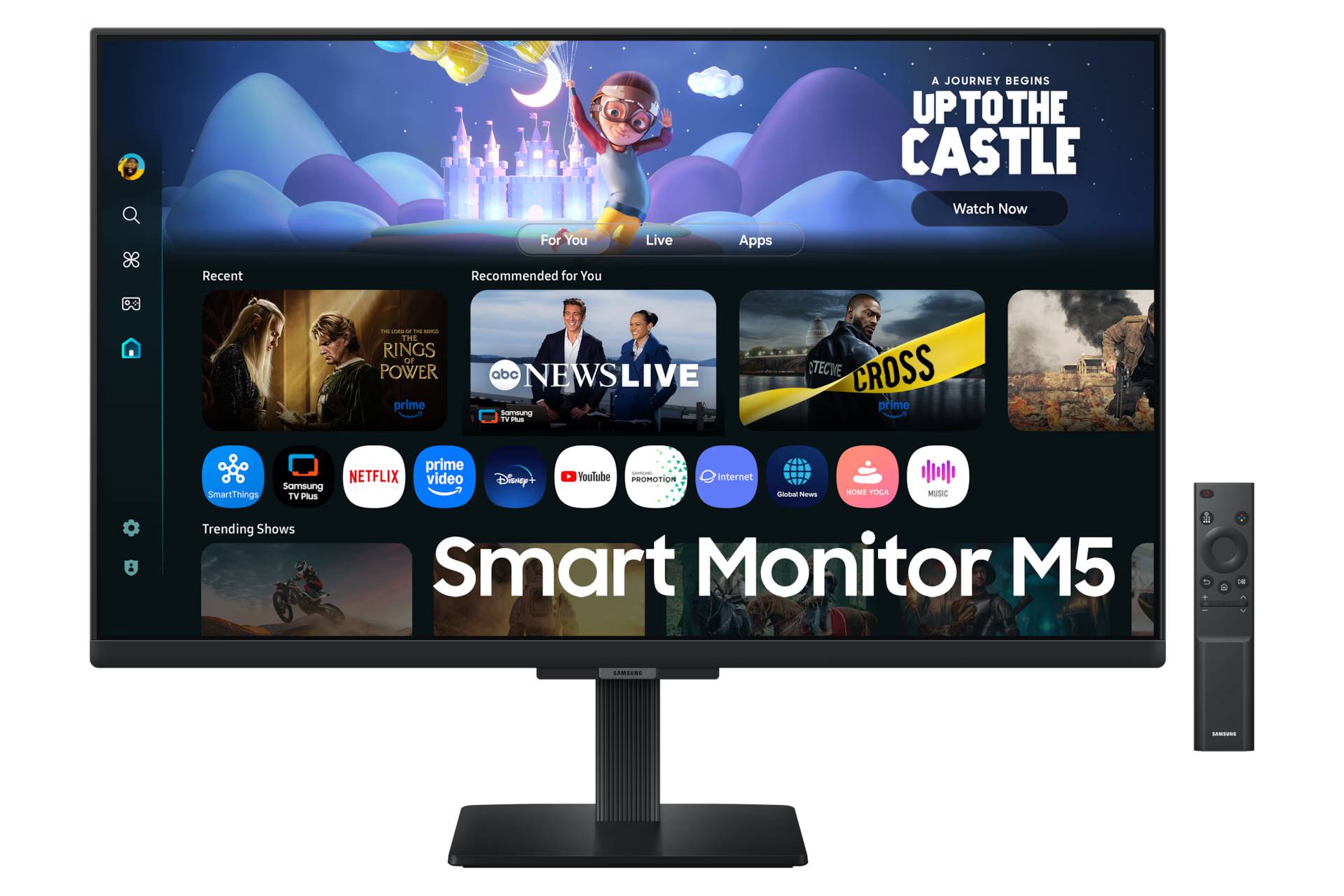 MONSMG2240_4_full Monitor Samsung SMART - M5, 27 pulgadas, M50F, FHD, Plano, 60Hz, 5ms, LS27FM500ELXZX