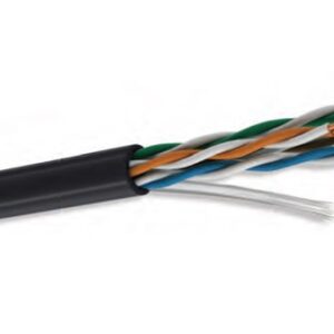 Bobina UTP CAT6 para exterior - 4 pares, 23 AWG, bobina de 305 mts, 100  cobre, condumex 667666-45, color negro