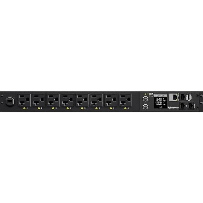 ACCCYP490_full PDU CYBERPOWER PDU41002 - Voltaje 100 - 120 Trabajo en altas temperaturas, Visor de carga en tiempo real digital