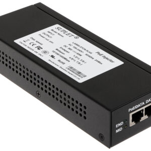 Inyector Super Hi-PoE HIKVISION - 60 W, 10, 100, 1000 Mbit/s, 100 - 240, 50 - 60