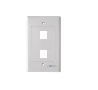ACCMVA960_full Placa de Pared Universal 2 Puertos Sin Jack ENSON ENS-FP62 - Blanco