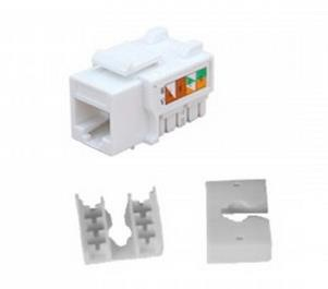 Conector Jack RJ45 Cat6 90 Grados ENSON ENS-JC6WH - RJ-45, Blanco, Cat 6