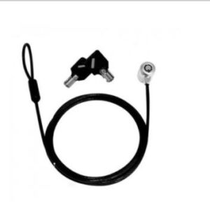 Candado de llave TechZone Tipo T-Bar - 1.8 m de longitud/4mm, acero inoxidable recubierto en vinilo. Empaque OEM, 1 año de garantía.