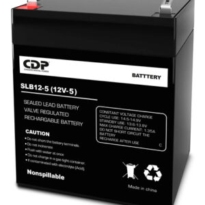 Batería modelo SLB-12/5 de 12 volt 5 amperes sellada libre de mantenimiento (no derramable) -