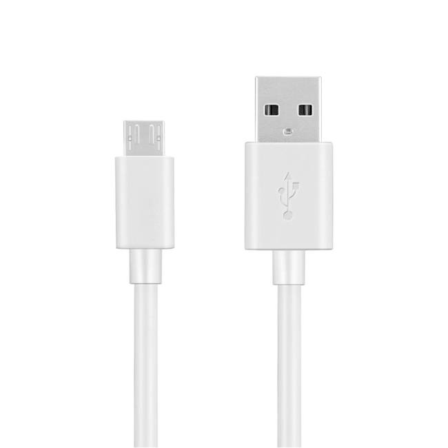 CABDBU090_full Cable USB A a MICRO USB V8 - color blanco. 1 metro de largo. Alta resistencia de materiales y carga rápida DB-G-USBMB