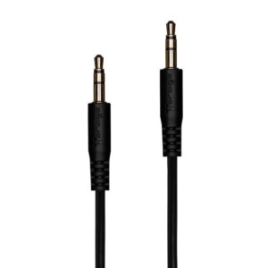 CABLE AUXILIAR AUDIO VORAGO CAB-A01B NEGRO 3.5MM A 3.5 MM -