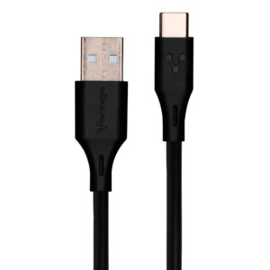 CABLE VORAGO CAB-C02B USB- TIPO C 2 METROS NEGRO -