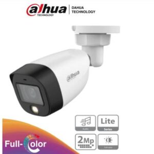 DAHUA DH-HAC-HFW1209TLMN-A-LED-S3 - Camara Bullet Full Color de 2 Mp/ 1080p/ p2.8mm/ 108°/ Microfono/ 40 Metros IR/ DWDR/ IP67/ Metalica+Policarbonato -