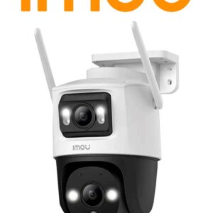 Cámara IMOU PT DUAL PT modelo IPC-S7XN-8M0WED P PT Wifi Dual de 8MP con lente fijo y PT de 3MP - visión nocturna de 30m, micrófono y altavoz integrados, aud