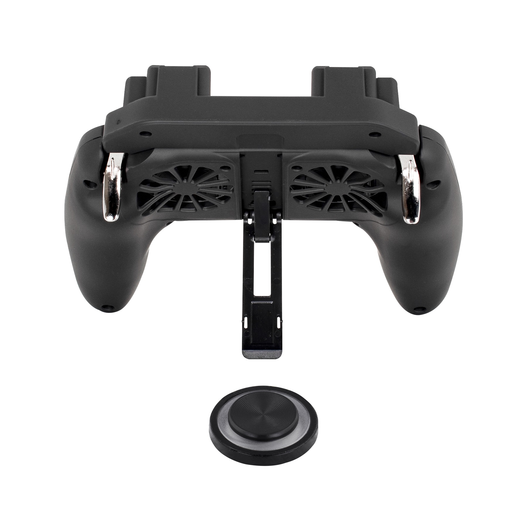 CONTCH080_full Immortal Gamepad con 2 gatillos y ventilzación - recargable, luz led, incluye joystick para celular 141x52x176mm, 1 año de garantía