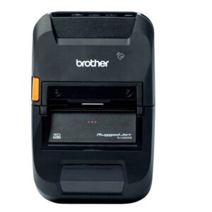 Impresora portátil para etiquetas y tickets Brother RJ3250WBL - térmica directa, USB, Wifi, BT, imprime etiquetas y tickets de hasta 2.8 Pulgadas de ancho