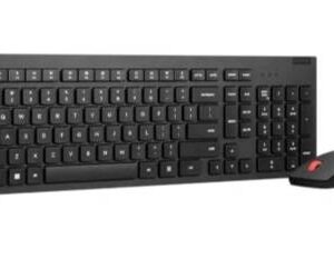 Kit de Teclado y Mouse inalámbricos LENOVO Essentials Gen2 - 4X31N50731, receptor USB, color negro, español