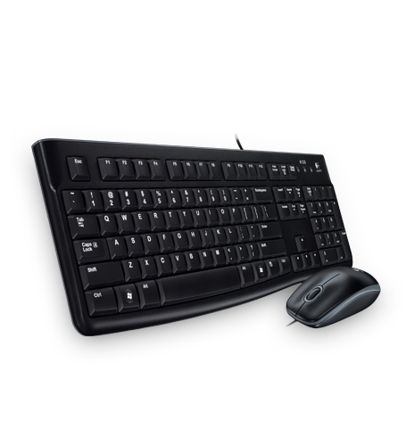 KITLOG380_full Kit de Teclado y Mouse LOGITECH Media Combo MK120 - Estándar, Negro, 1000 DPI