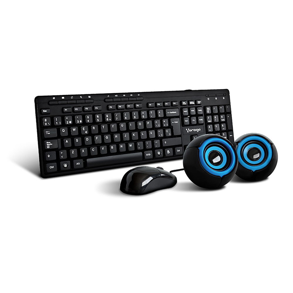 KITVGO060_3_full Kit Teclado y Mouse VORAGO - Estándar, 105 teclas, Negro, 1000 DPI