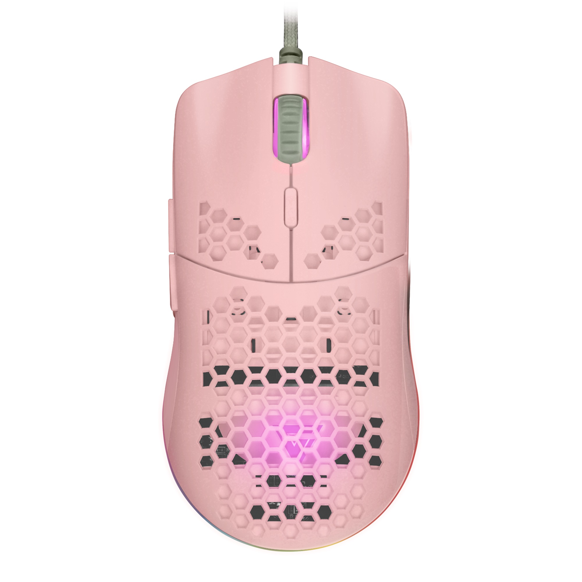 MOUVGO510_full Mouse GAME FACTOR MOG601 - Juego, Laser, 16000 DPI, Rosa