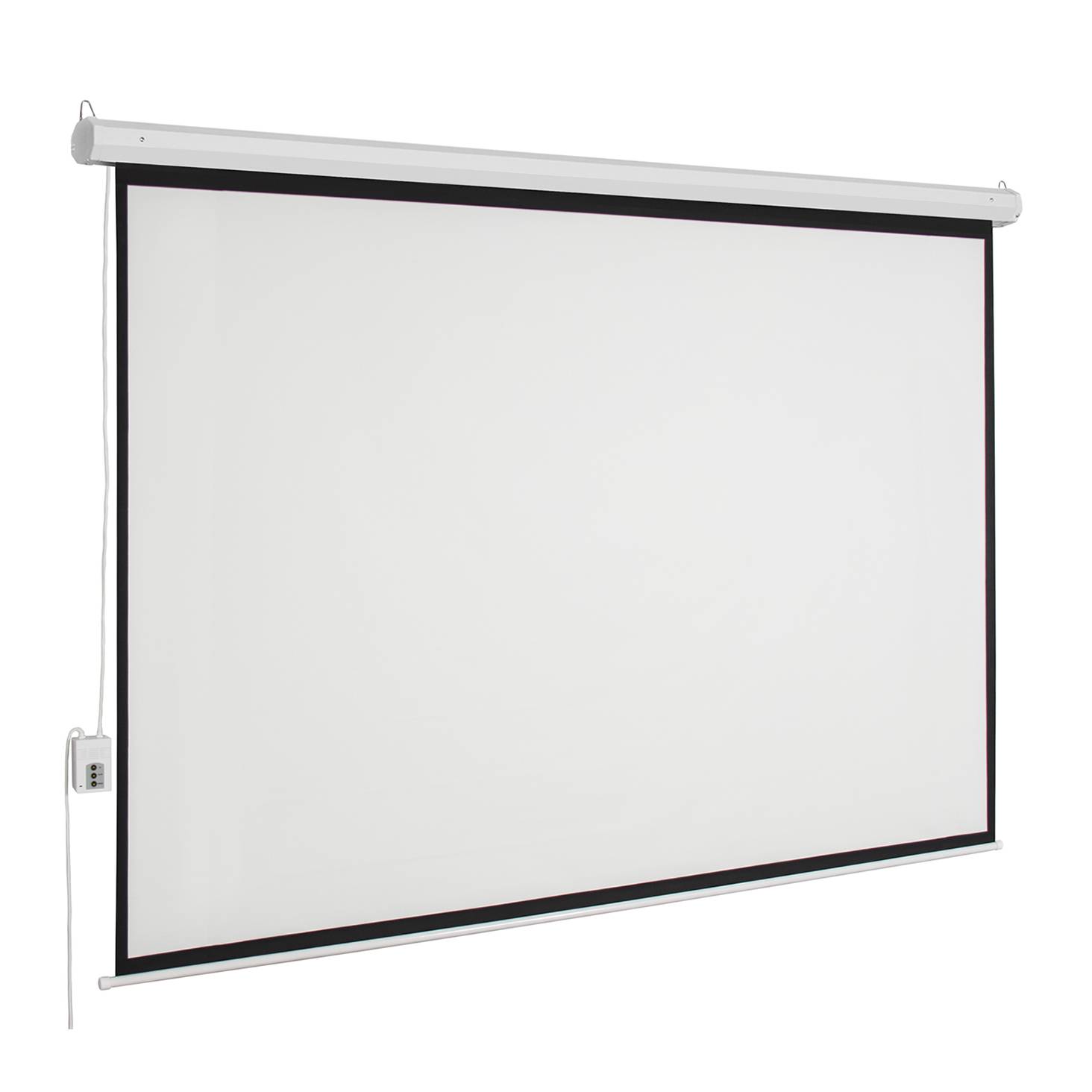 PANSCR350_full Pantalla de Proyección Eléctrica de Colgar MSE-183 - MULTIMEDIA SCREEN, 2.44x1.83m. 120 pulgadas diagonales. Incluye C.R. Inalámbrico y alámbrico