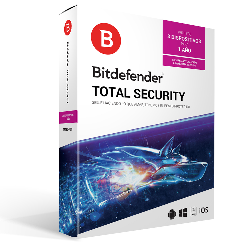 SOFBIT1400_1_full Antivirus BITDEFENDER TMBD-409 - 3 licencias, 1 Año(s)