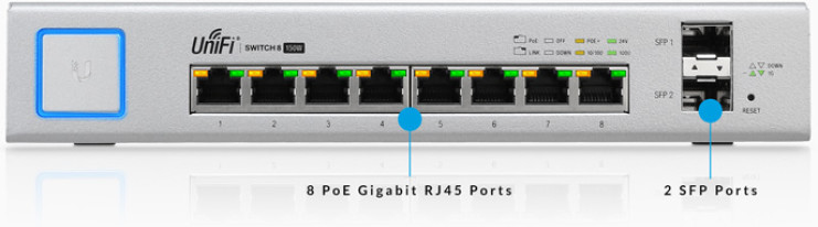 SWTUBI040_full Switch UBIQUITI US-8-150W - Plata, 8, 150 W