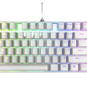 Teclado Mecánico Redragon Kumara White RGB - Español, Blanco, RGB
