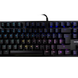 Teclado Mecánico GAME FACTOR KBG500-RD - Alámbrico, Español, Negro, RGB