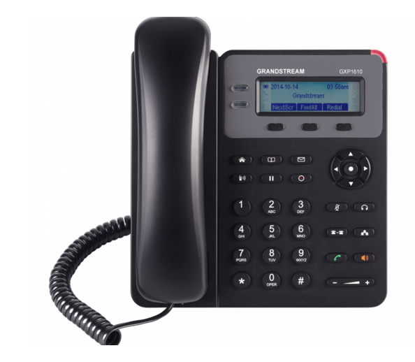 TELGDM010_full Telefono IP de 1 linea con 1 cuenta SIP - Ethernet sin Poe, conferencia de 3 vias, incluye su fuente de alimentacion