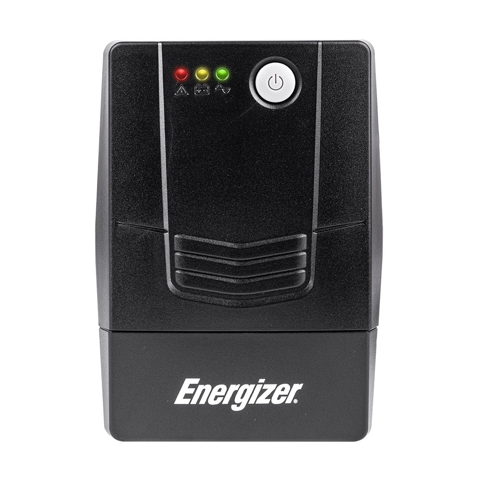 NBKENG020_full No Break Energizer 600VA/360W (ERENUPS6VA). AVR - bat. 12V/7AH, 6 contactos (4 respaldo), LED/Alarma. Cert. RoHS/NOM/CE. 2 años gtía.