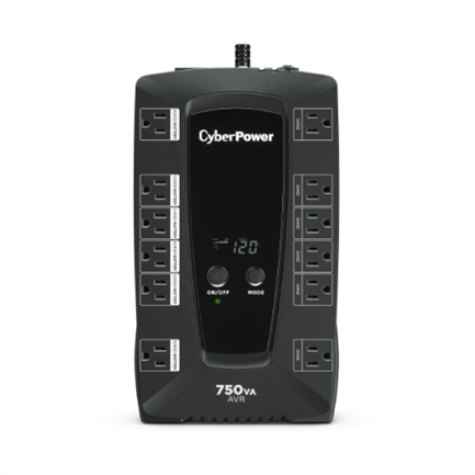 CYCREUAB086_zoom No-Break CyberPower AVRG750LCD - 750 VA, 450 W para Protección Corporativa