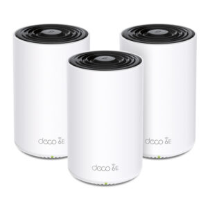 Sistema Routers Mesh TP-LINK DECO XE75 PRO (3-Pack): Wi-Fi 6E Tribanda AXE5400 para Empresas